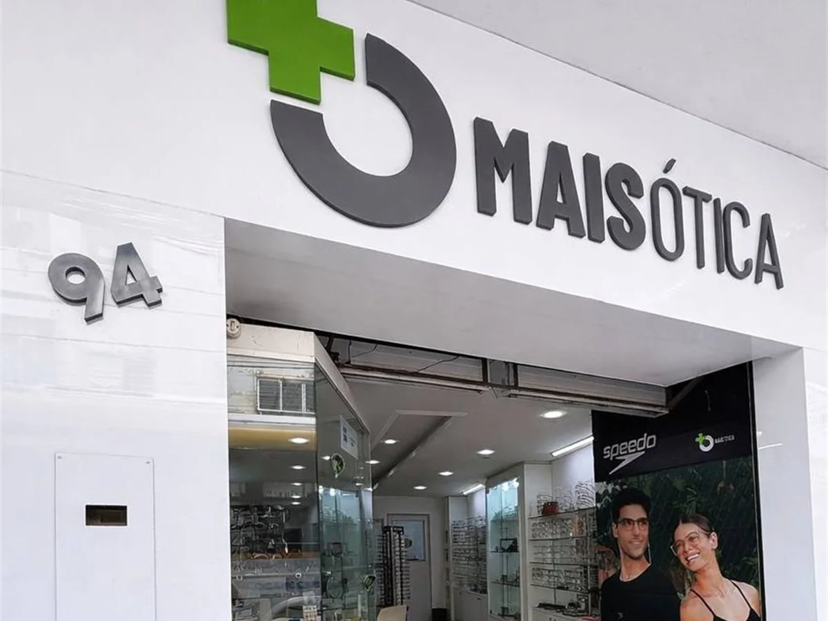 Fachada da unidade Mais Ótica Boa Vista